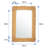 Aneli Wicker Rectangle Wall Mirror