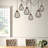 6 - Light Black Cluster Pendant