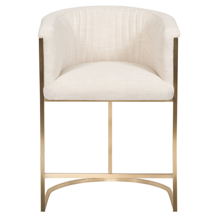 Skye Channel 25" Back Metal Frame Counter Stool