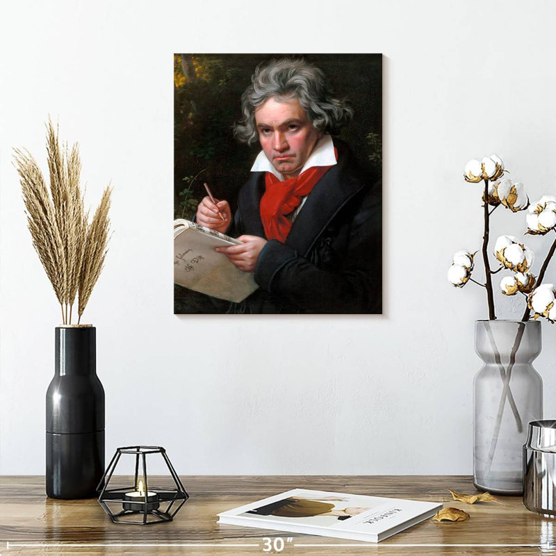 Ludwig Van Beethoven, 15" H x 12" W