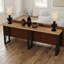 Console en bois massif de manguier vieilli 90 po Glendive-786699105-782142675