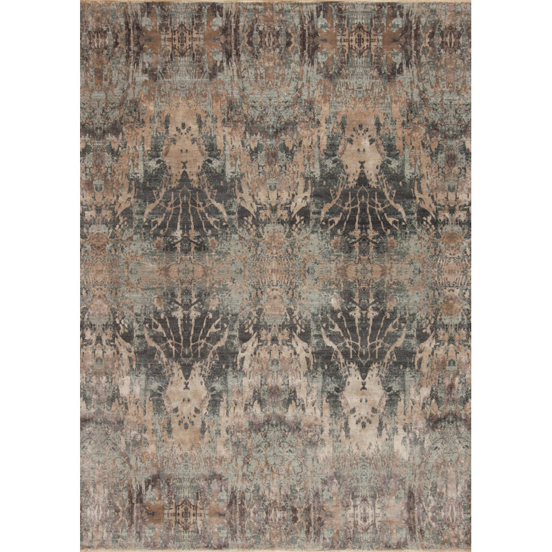 Impressions Hand Knotted Area Rug, Rectangle 10' x 14'