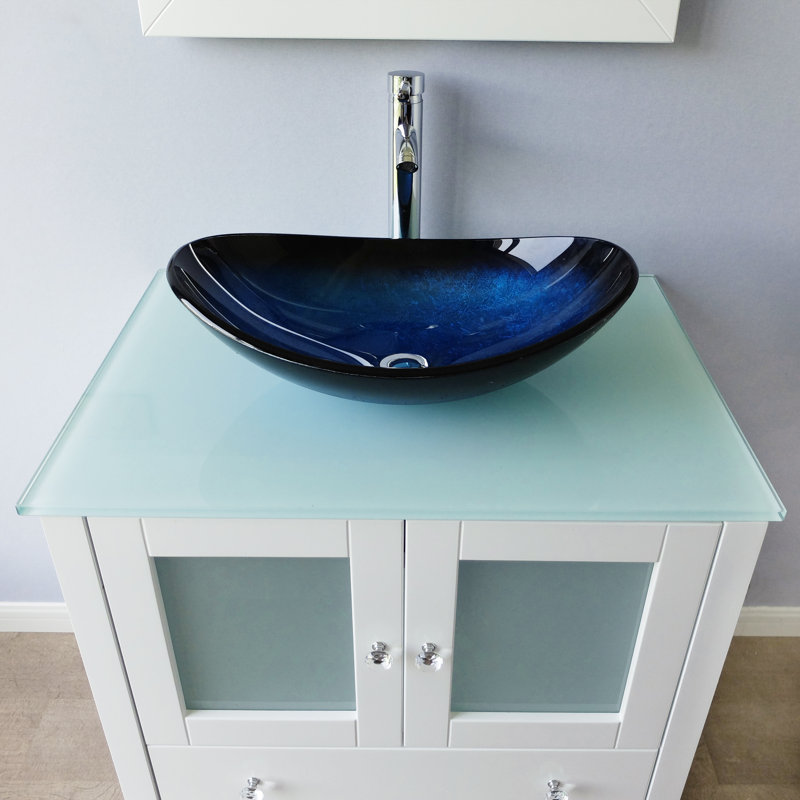 Khaqan 30" Single Bathroom Vanity Set , White