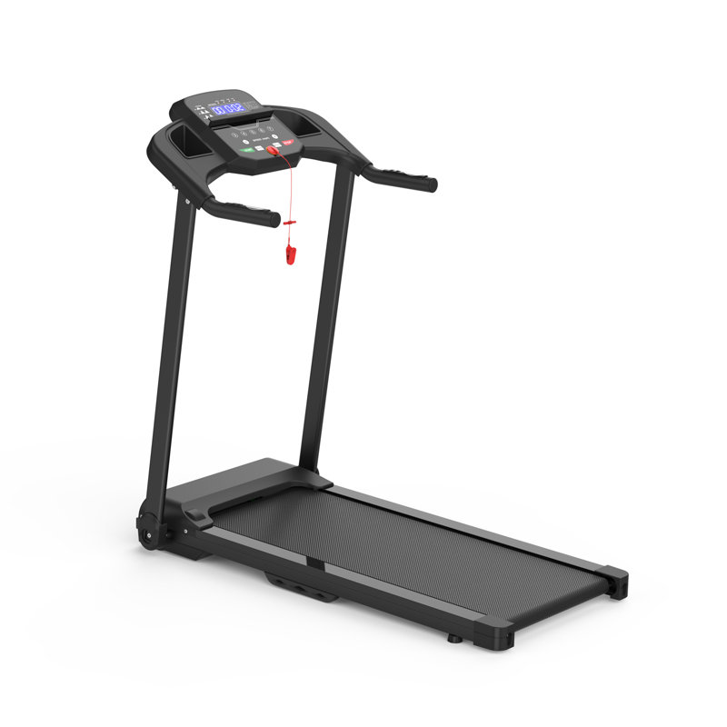 Tapis roulant électrique pliable de 2,5 CV avec tapis roulant pliable pour la salle de gym à domicile, capacité de poids maximale de 265 lb, noir