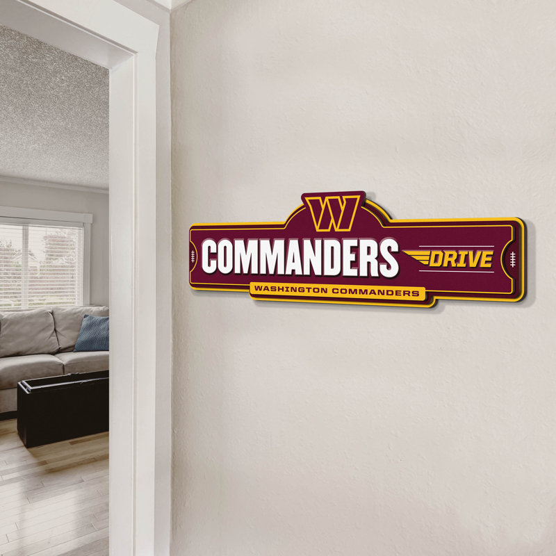 NFL Washington Commanders Street Sign