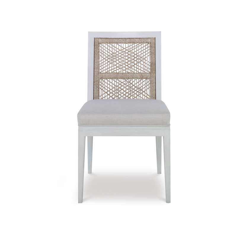 Curate Solid Wood Dining Chair, Off-White