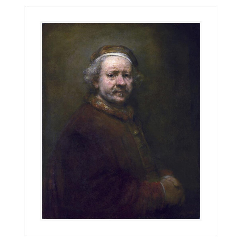 Autoportrait à l'âge de 63 ans par Rembrandt van Rijn - Estampe numérique encadrée, H 39,65 po x l 33,5 po