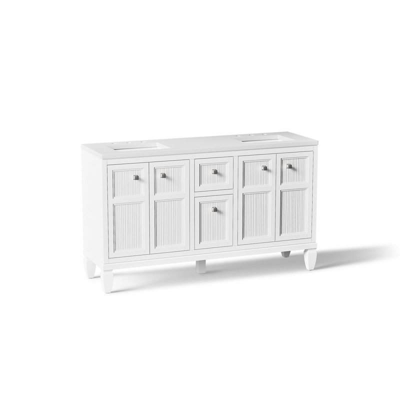 Ensemble de meuble-lavabo 60 po Hearthaven, Blanc