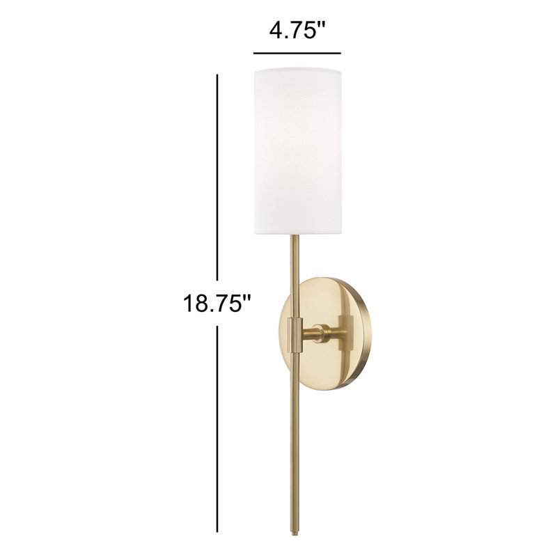 Schuh 1 - Light Dimmable Wallchiere, Laiton vieilli