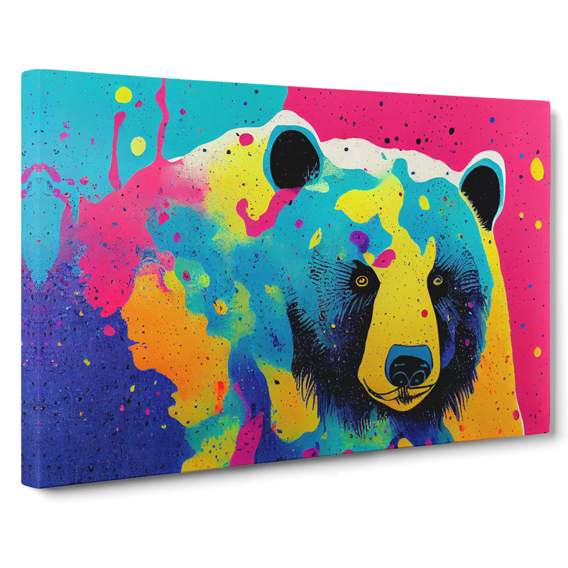 Bear Splash Vol.2 Abstract - Wrapped Canvas, 40cm H x 60cm W x 3cm D