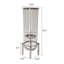 Ouragan de table en verre 16,5 po