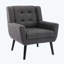 Chaise d'appoint avec pieds noirs pour la maison d'intérieur-686435