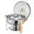 5 Qt Round Chafing Dish Buffet Set Full-Size Pan Stainless Steel-938189961