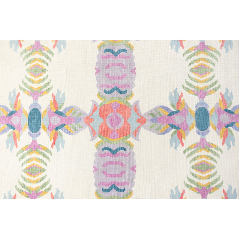 Evie White Modern Oushak Rug, Rectangle 10' x 14'