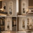 65" x 18" Capsule-Shaped Dimmable LED Full Length Wall Mirror with Black Frame