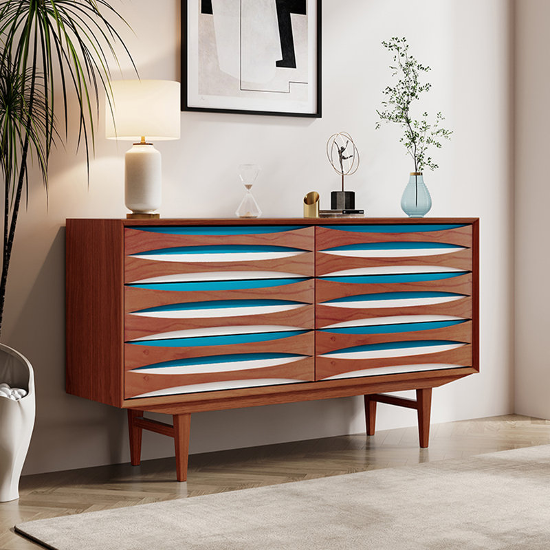 Buffet de rangement à 6 tiroirs Nordic