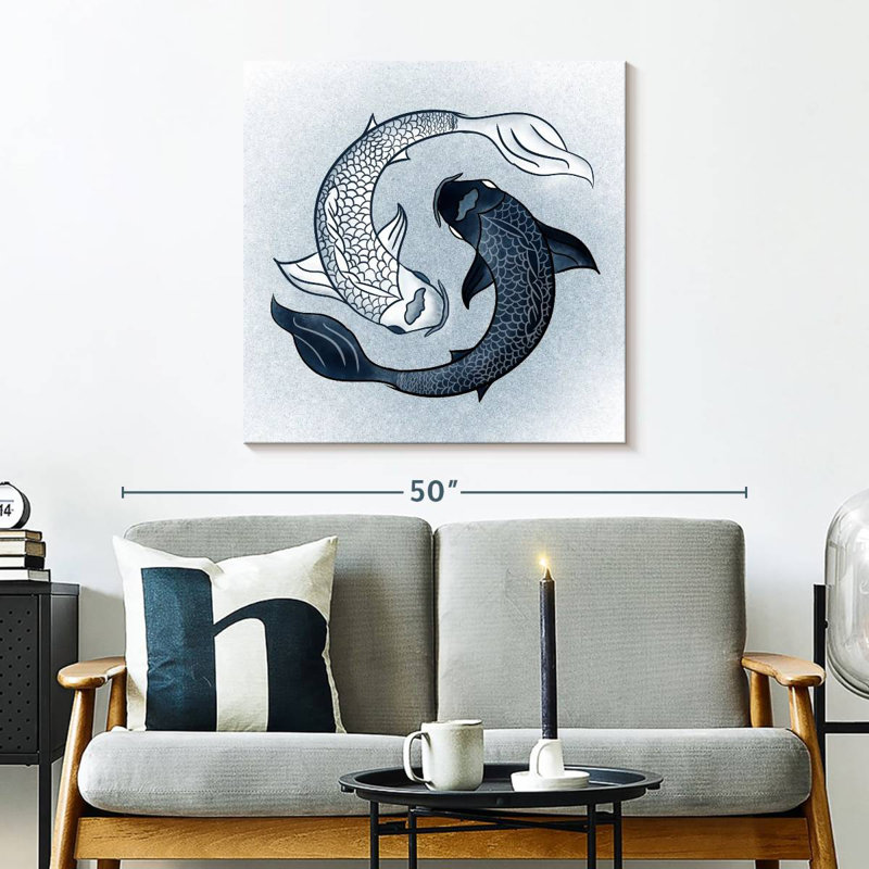 Brampt Yin Yang Fish, 30" H x 30" W