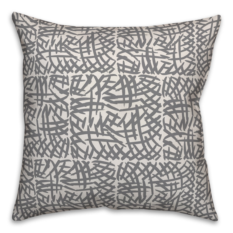  Coussin Swatches, 20 po x 20 po, Gris