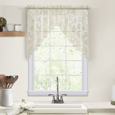 Floral Swag Window Valance
