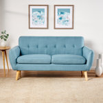 Mirsade 67.25" Flared Arm Loveseat, Loveseat, Modern Sofa, Accent Sofa