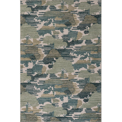 Sierro Modern Abstract Machine Washable Rug