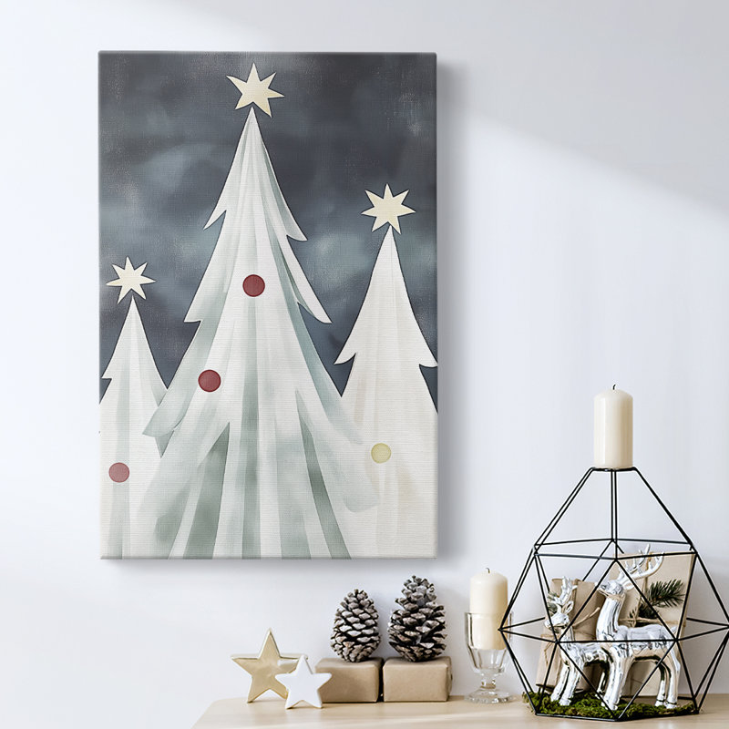 Art des Fêtes de Noël - Toile tendue avec châssis DCCCLVII, H 18 po x l 12 po