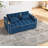 Velvet Pull-out Sleeper Sofa Bed, Adjustable Back and with USB Pport, swivel phone stand-938975603-938975604