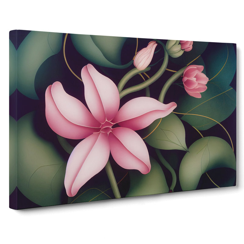 Expressive Flowers - Wrapped Canvas, 40cm H x 60cm W x 3cm D