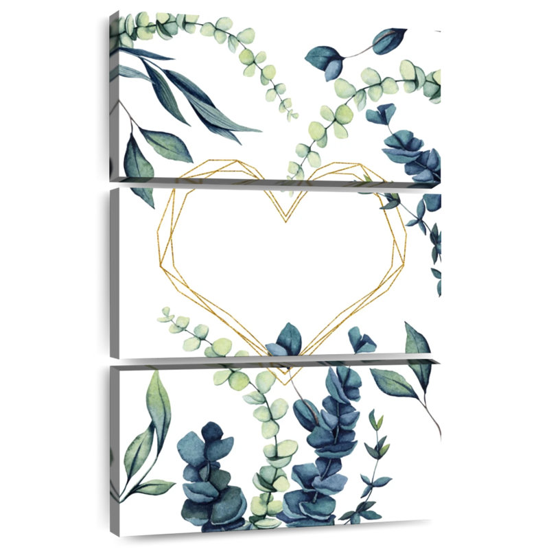 Hardie Eucalyptus And Heart, 32" H x 20" W