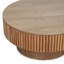 Table basse 31,5 "ronde avec rangement Table d'appoint moderne en placage de bois massif-1020980527