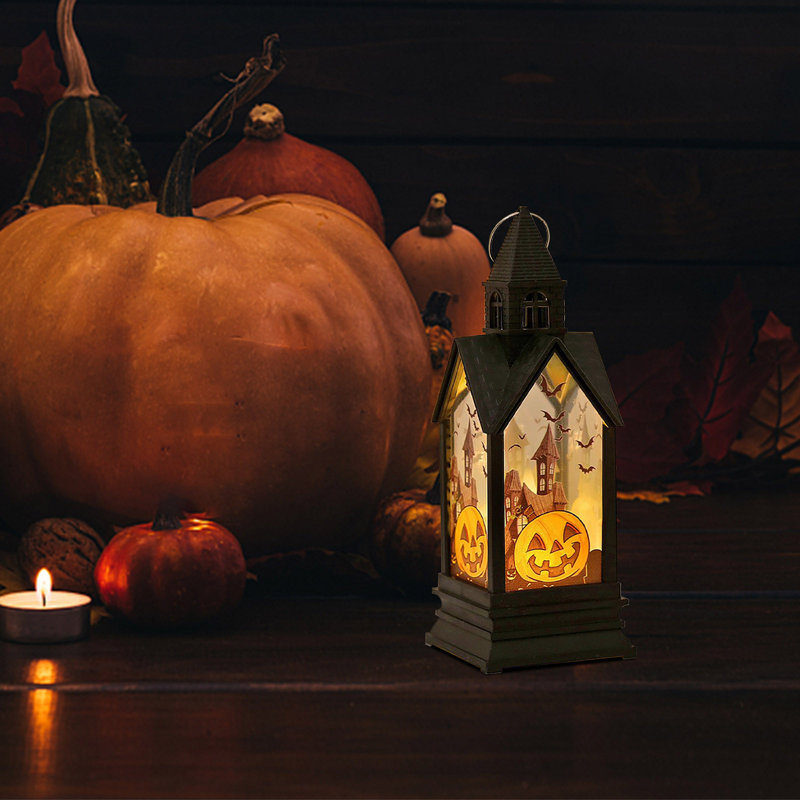 Décoration de fête d'Halloween pour bougies rétro à piles Halloween
