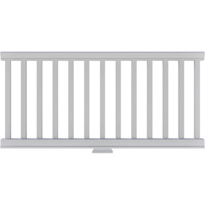 Endurathane 500 Series Square Unassembled Balustrade Railing Kit, 28" Overall Height x 6'L. Kit includes (13) 1 3/4"W x 20"H Square Balusters, (1) 72"L Top Rail, (1) 72"L Bottom Rail, (2) Rail Installation Kits & 1 Support Block