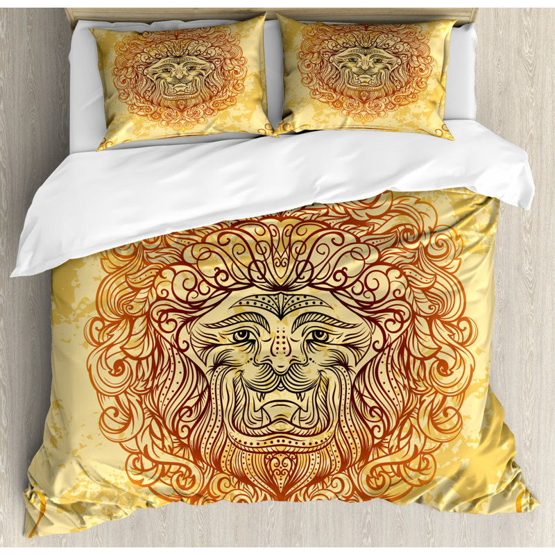 Ensemble de housse de couette safari, Housse de couette grand + 2 taies décoratives