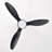 52'' ABS Blades Ceiling Fan With Lights And DC Remote