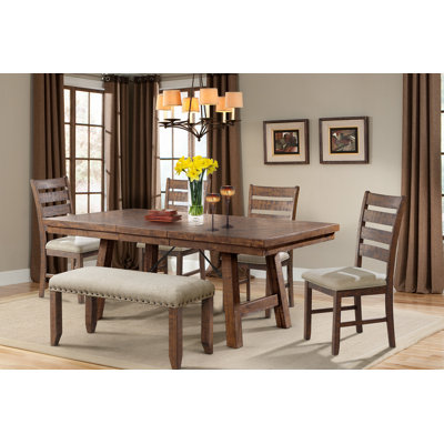 Zaneta 6 - Person Extendable Four Leg Dining Set