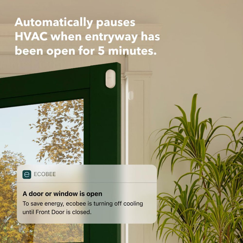 Total Security and Savings Bundle with Smart Doorbell Camera (Wired), SmartSensor for Doors and Windows, and Smart Thermostat Premium