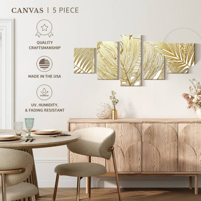 Golden Tropical Leaves