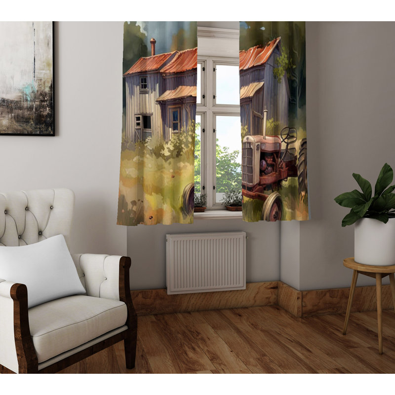 Rideau en polyester Dielle, L 20 po x L 52 po