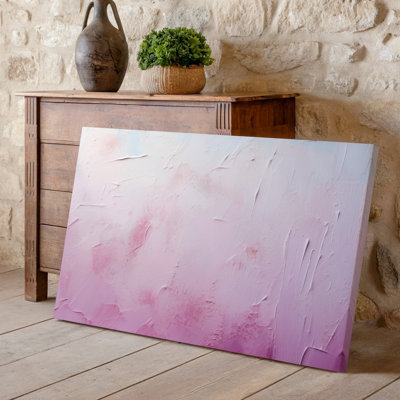 Canvas A Soft Textured Background Featuring A Gradient Of Pastel Pink Wall Art Hues Blending Seamlessly From A Lighter Shade At The Canvas Wall Art