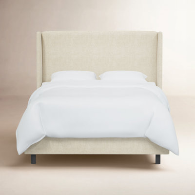 Bellfield Linen Wingback Bed