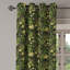 Rideau à œillets décoratif à 2 panneaux East Urban Home, 50 po, jaune, noir et vert-106379810