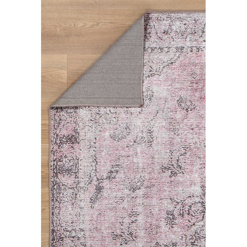 Tapis rose Laurinburg, Rectangle 8 pi 8 po x 12 pi