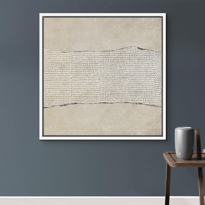 «Tan», grunge, pastel, couleur, bloc, champ, formes abstraites, art moderne neutre, décor contemporain minimaliste, impression sur toile