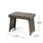 Grey Wood Side Table, Foldable With Slat Delicacy, 21.64W X 13.93D 16.26H Table Construction, Design,-800463018