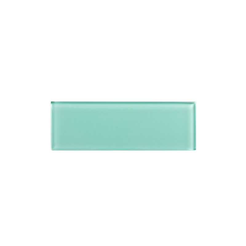 Premium 3" x 9" Glass Subway Tile, Mint
