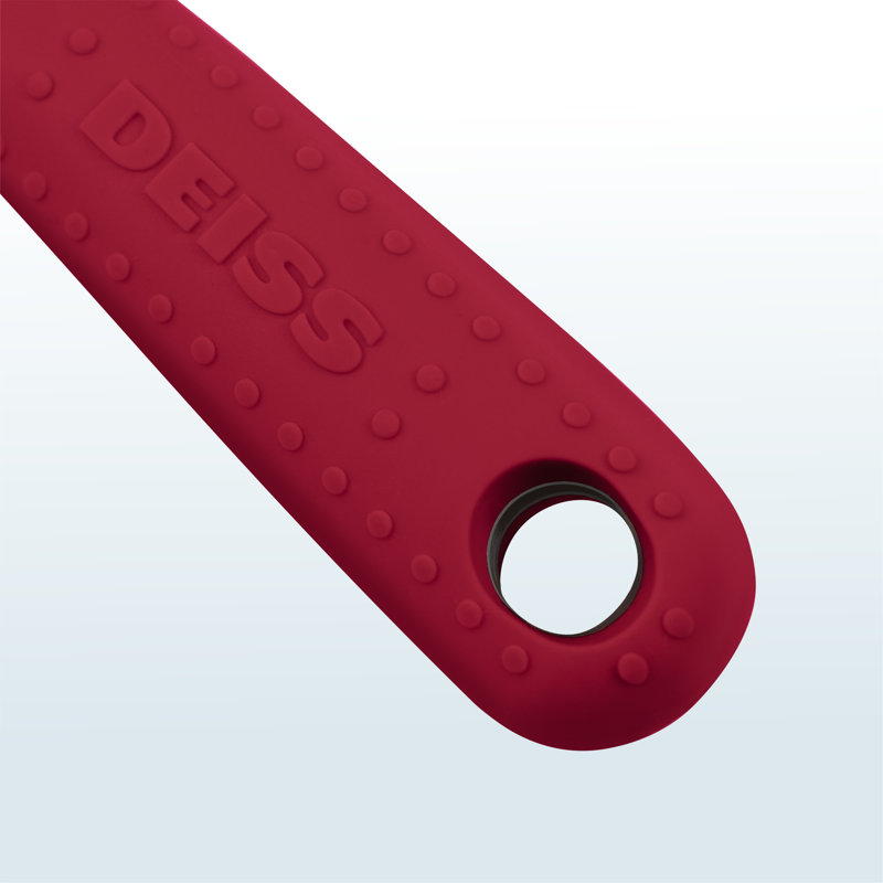 Deiss Pro Swivel Vegetable Peeler - Sharp Durable Stainless Steel Peeler With Easy Non-slip Red Hand Grip