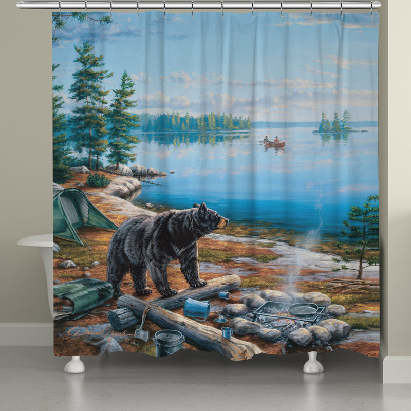 Fransen Bear Lake Shower Curtain