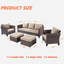 Ensemble repas avec coussins Wester Square pour 5 personnes-1385535644