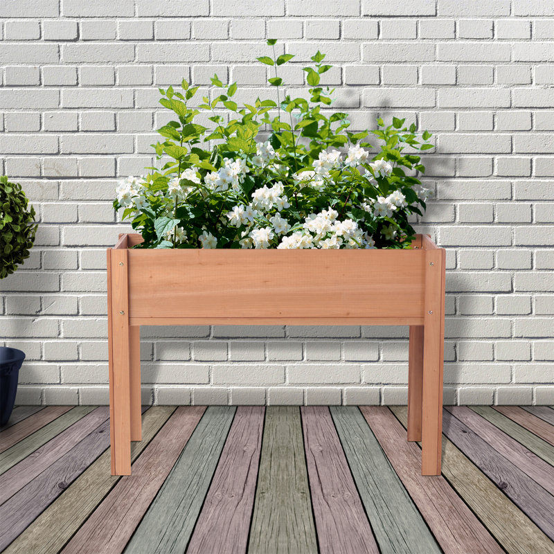 Lit de jardin surélevé avec pieds