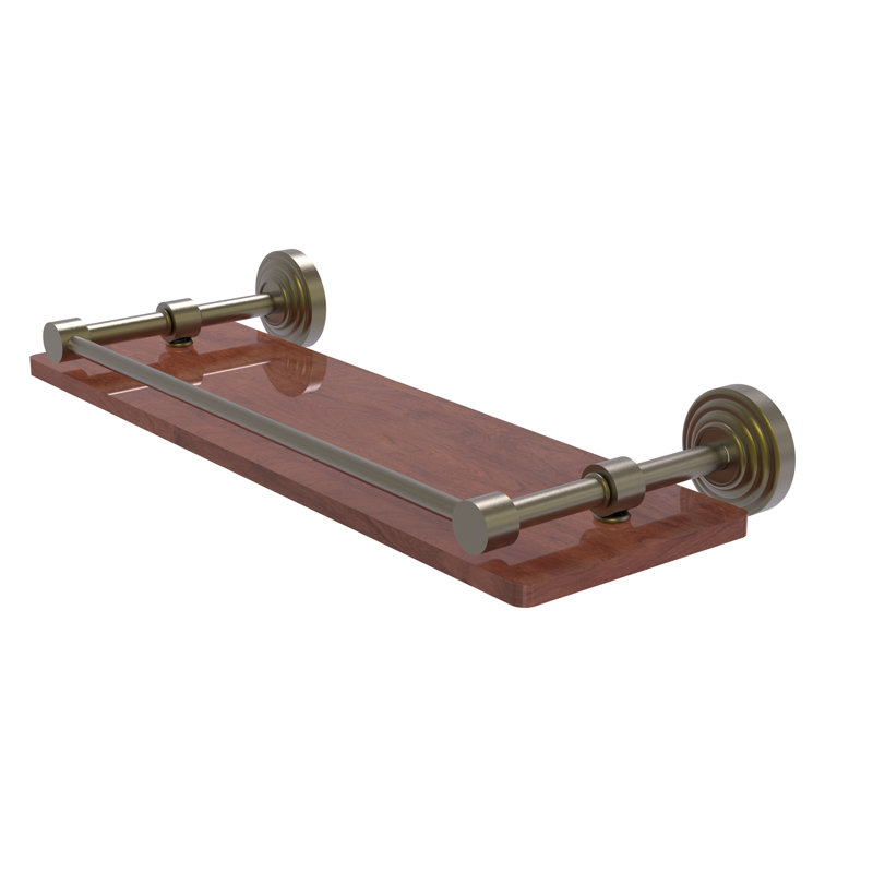 Beresford Bracket Shelf, Antique Brass, 3" H x 16" W x 5" D